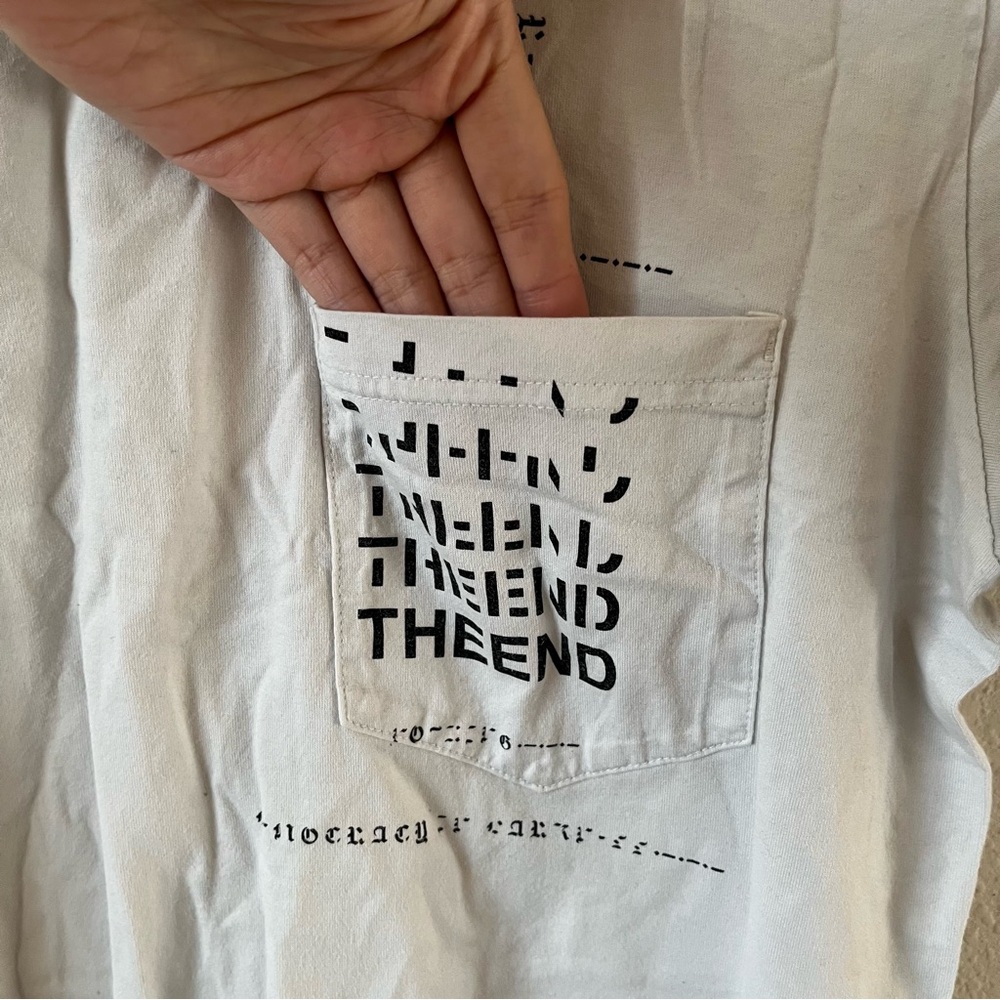 TAKAHIROMIYASHITA The Soloist The End Japanese White Short Sleeve Tee Minimalist - Picture 3 of 4